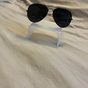 Black Aviator Sunglasses